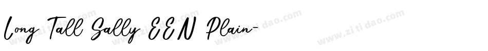 Long Tall Sally EEN Plain字体转换
